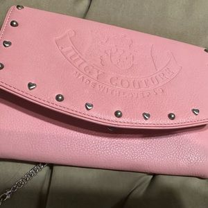 🖤 JUICY COUTURE 🖤 Pink w/ silver hearts & chain